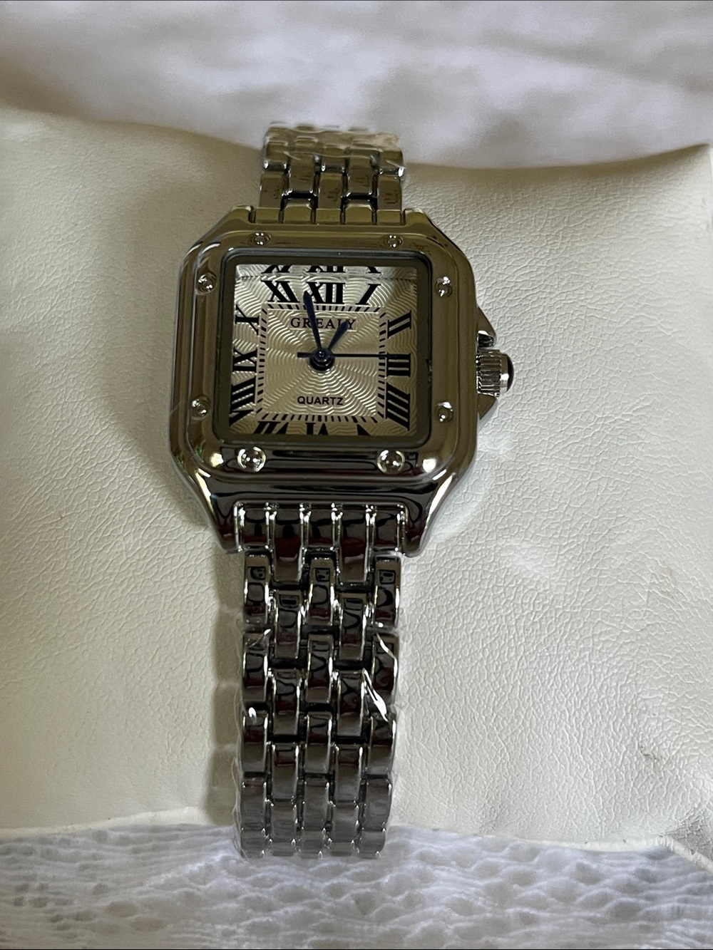 Grealy Silvertone Women's Quartz Bracelet Watch